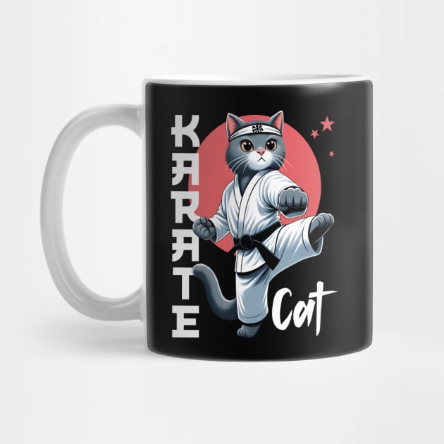 Karate Cat – Funny Cat Kitten Tomcat Sports Japan by Infinitee Shirts